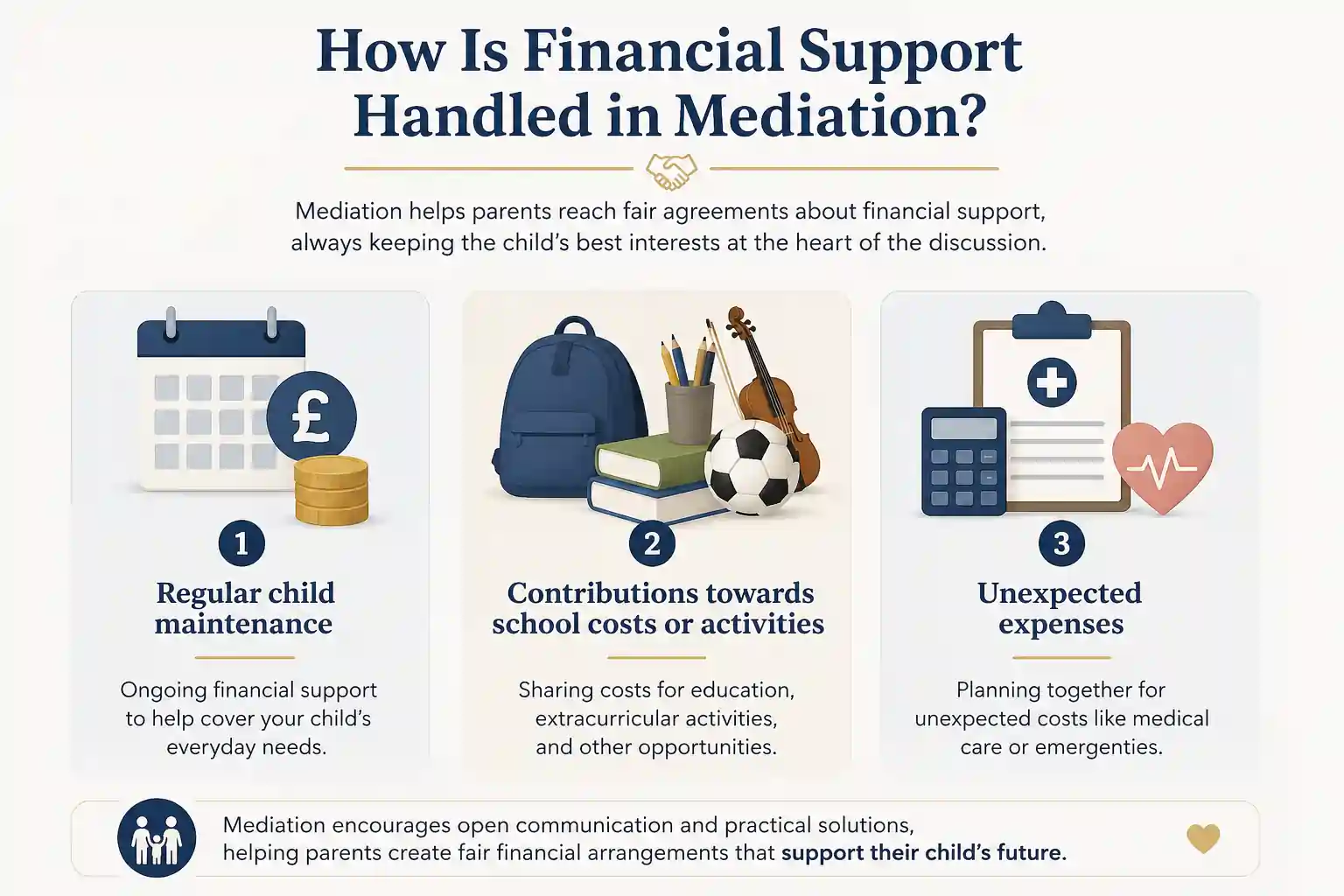 How Is Financial Support Handled in Mediation Sandy